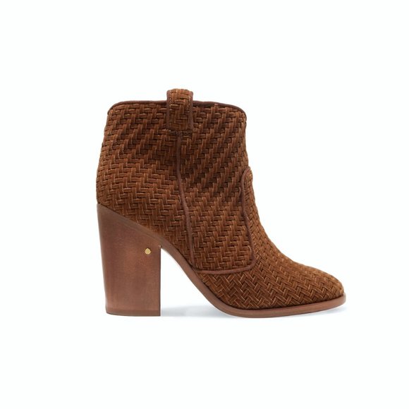 Laurence Dacade | Woven Suede Ankle Boots Bootie - Picture 1 of 10